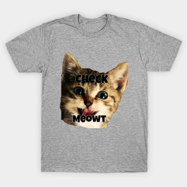 CheckMeowt T-Shirt by stevietees